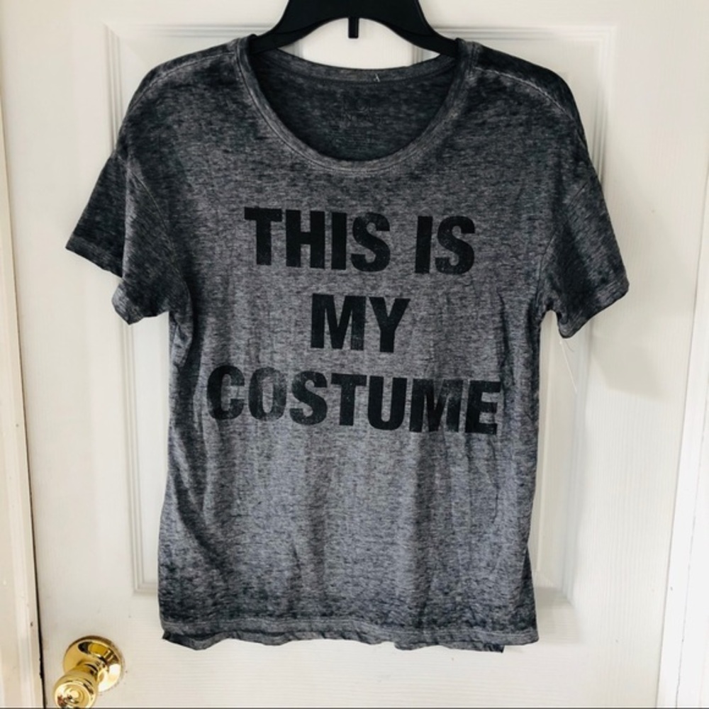 NWOT LOL VINTAGE grey burn out this is my costume shirt Size XS